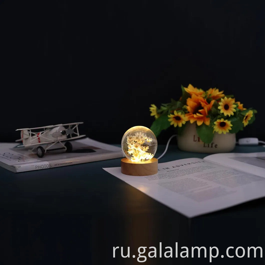 Вечный цветочный ночной свет, подарок, который никогда не увядает